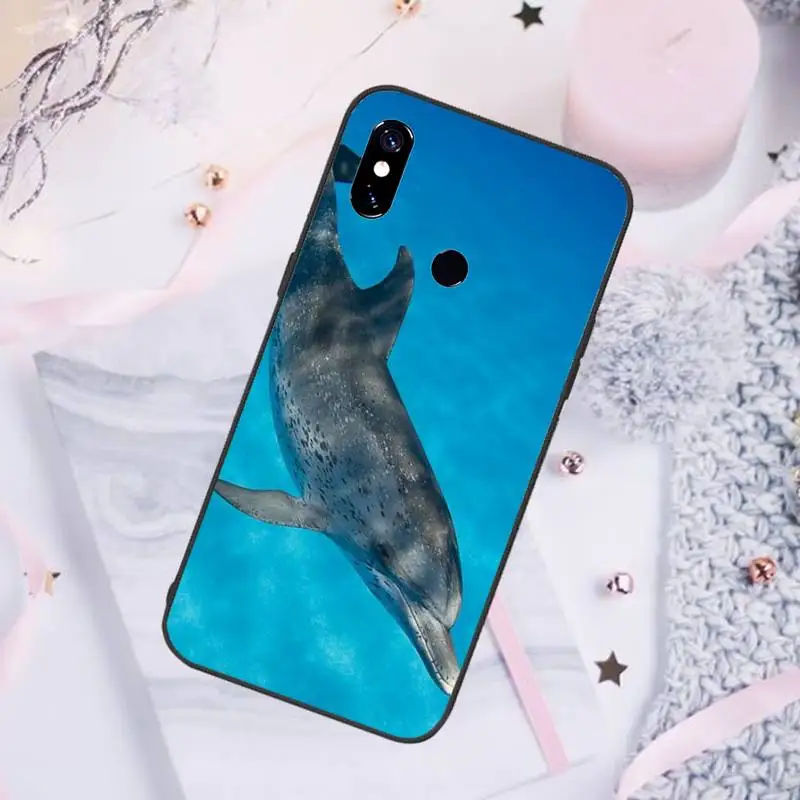 

dolphin cute Phone Case For Xiaomi Redmi note 7 8 9 pro 8T 9S Mi Note 10 Lite pro
