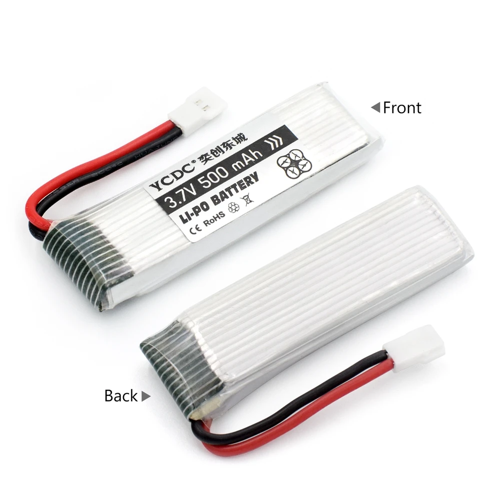 Drone Batteries 3.7V 500mAh Li-Po Battery For JJRC H37 GOOLRC T37 Eachine E50 Wltoys V930 V977 V988 + Charger | Электроника