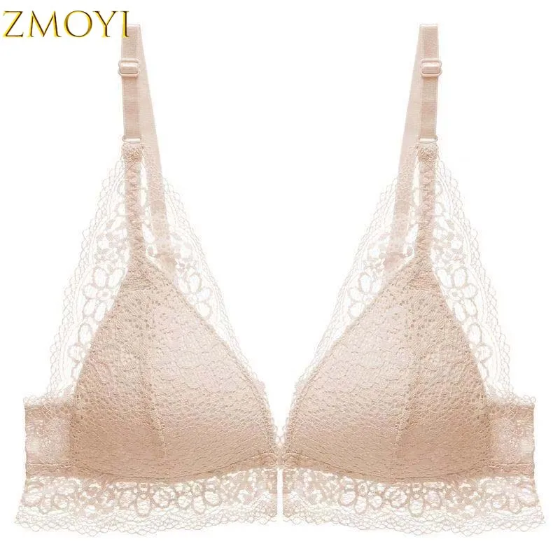 

ABC Cup Quality Push Up Bra Lingerie Sexy Bralette Lace Bra for Women Front Close Button Plus Size Girls Intimate Underwear