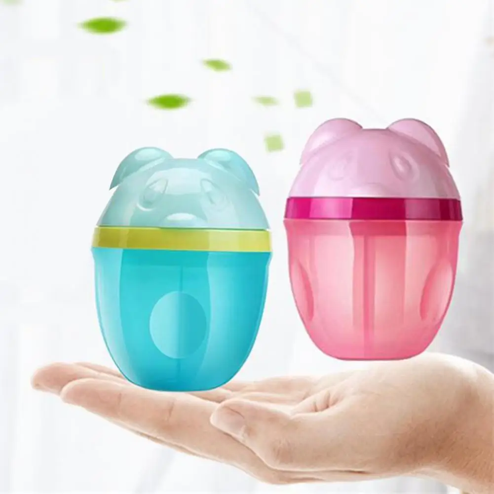 

Креативный милый дозатор для молока и порошка, трехуровневый портативный контейнер большой емкости для детской закуски, пищевой контейнер ...