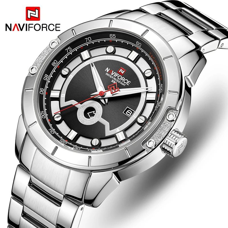 NAVIFORCE Роскошные брендовые наручные часы мужские модные деловые Часы повседневные спортивные водонепроницаемые золотые часы мужские часы Relogio Masculino