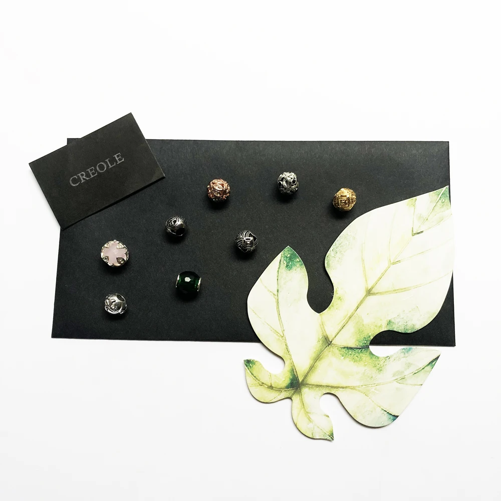 Украшение в африканском стиле Lotus Шарм бусина из серебра 2019 пробы с зеленым