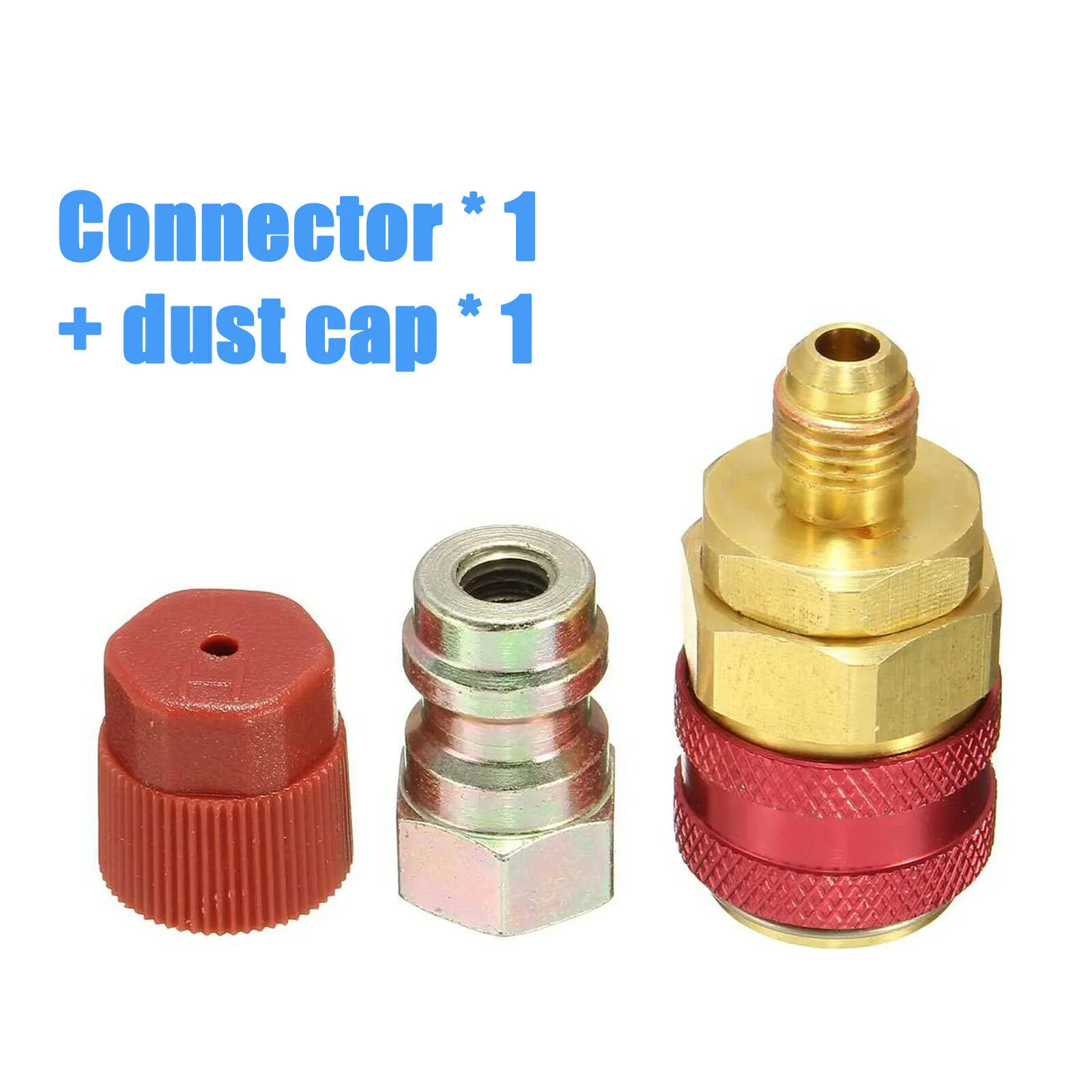 

1Pcs Freon R134A H/L Auto Car Quick Coupler Connector Brass Adapters Air Conditioning Refrigerant Adjustable AC Manifold Gauge