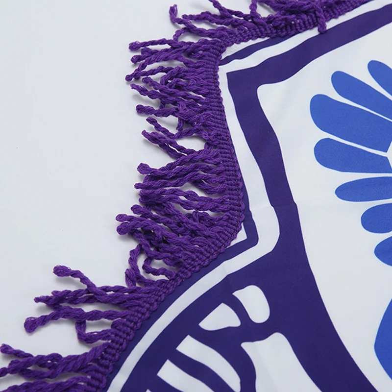 Коврик для йоги одеяло настенный подвесной гобелен Круглый индийский фитнес