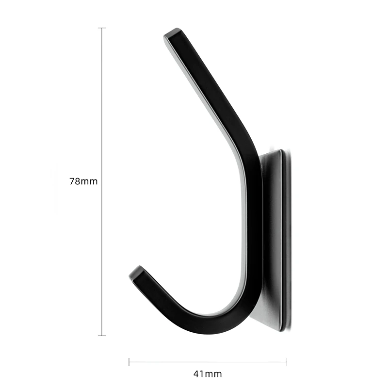 

2pcs Stainless Steel Wall Hook U-shaped Punch Free Clothes Hook Kitchen Bathroom Bedroom Wall Hanger