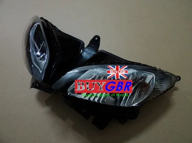Для Yamaha FZ6S 2003-2009 04 05 06 07 08 фара в сборе 2003 2004 2005 2006 2007 2008 2009 прозрачный дым |