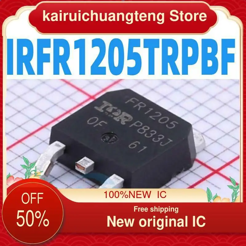 

10PCS IRFR1205TRPBF TO-252-3 55V/44A New original IC