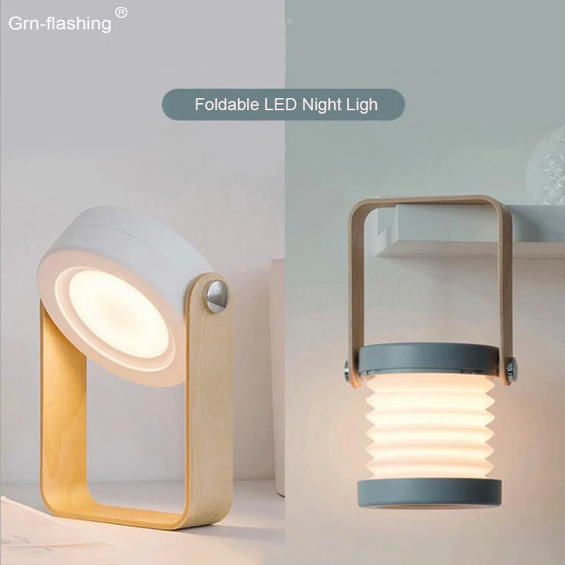 

Outdoor Foldable Lantern Light Touch Sensor Night Lamp For Bedroom USB Recharge Portable Dimming Flashing Light For Camping