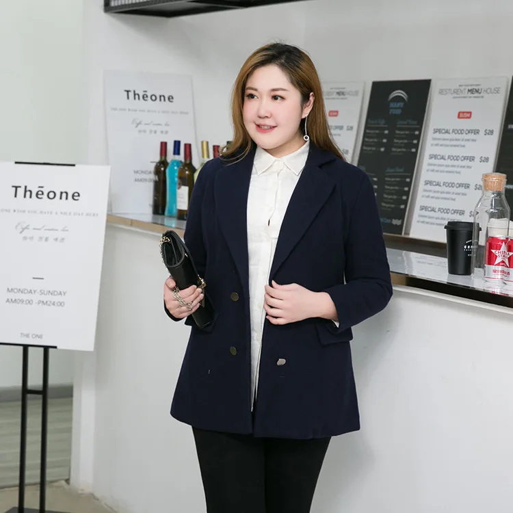 TUHAO зимнее офисное женское плотное теплое шерстяное пальто Формальные куртки женские большие размеры 9XL 8XL 7XL 6XL Верхняя одежда Пальто HC227