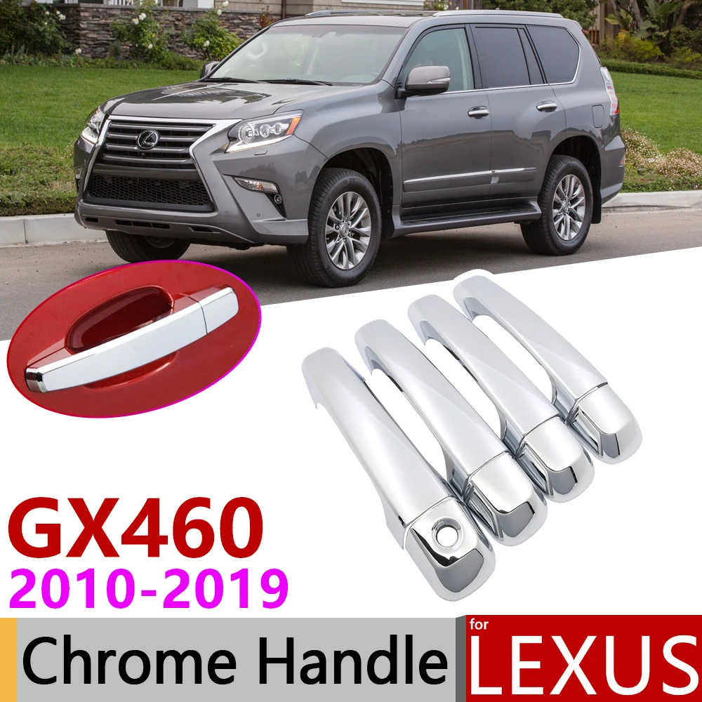 Хромированная Крышка для наружной дверной ручки Lexus GX460 j150 LC150 2010 ~ 2019