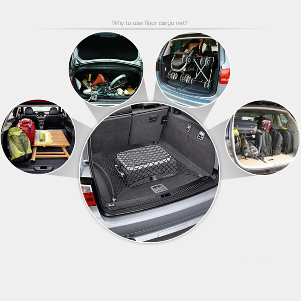 Nylon Stretch Luggage Net Baggage Bag Rack Network Boot Fixed 70 x 70cm Car Trunk Stacking Shelf | Автомобили и мотоциклы