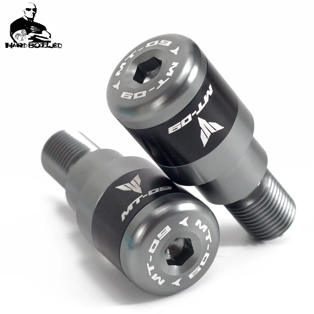 

For Yamaha MT-09 MT09 2014 2015 2016 2017 2018 2019 CNC Motorcycles Handlebar Grips Plug Slider Handle Bar Ends With Logo MT-09