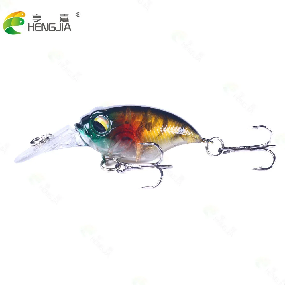 

6cm-6.2g Deep Diving Minnow Crank Bait Fishing for Lures Hard Bait 3d Simulation Bait Swing Vib Plastic Artificial Bait JR296