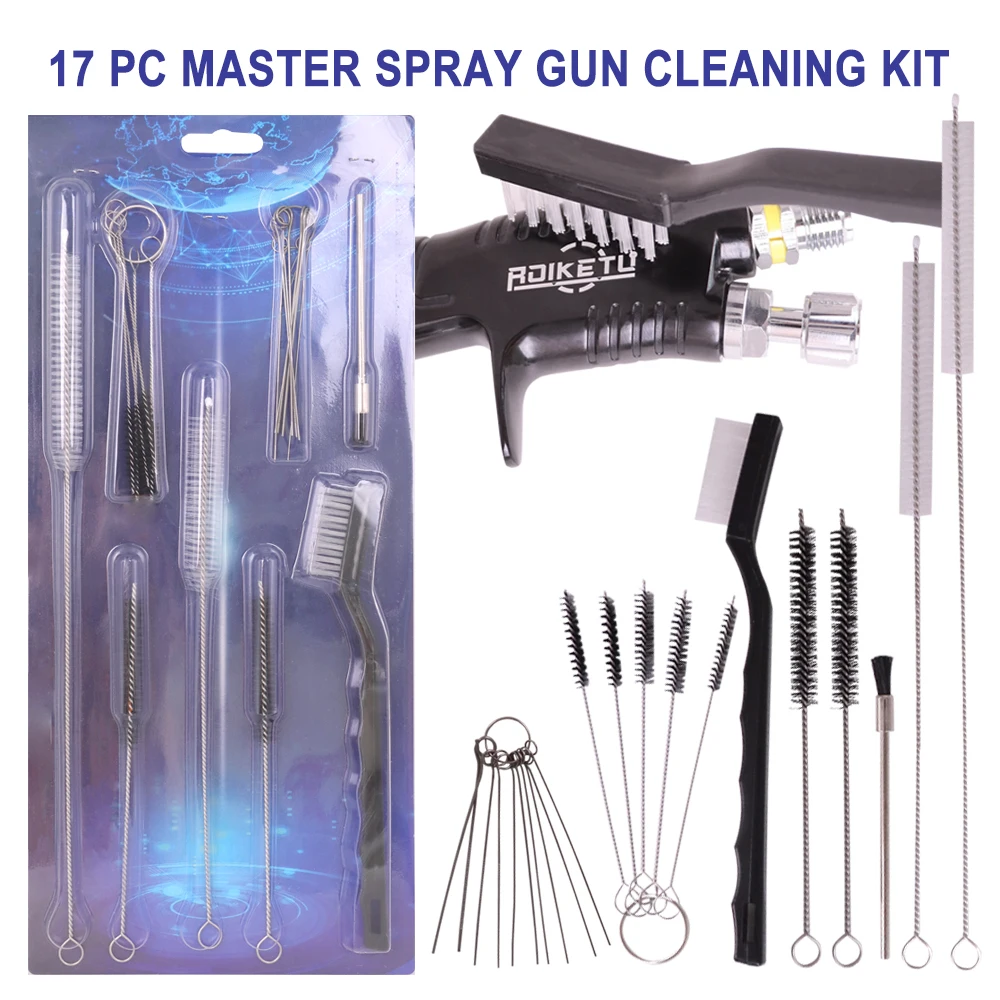 Набор распылителей 17 шт. комплект инструментов для очистки иглы и кисти |