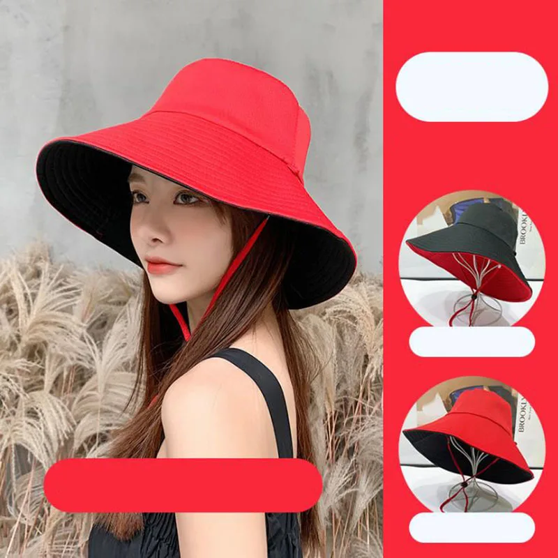 Кепки солнцезащитные унисекс женские летние двухсторонние Панамы однотонные