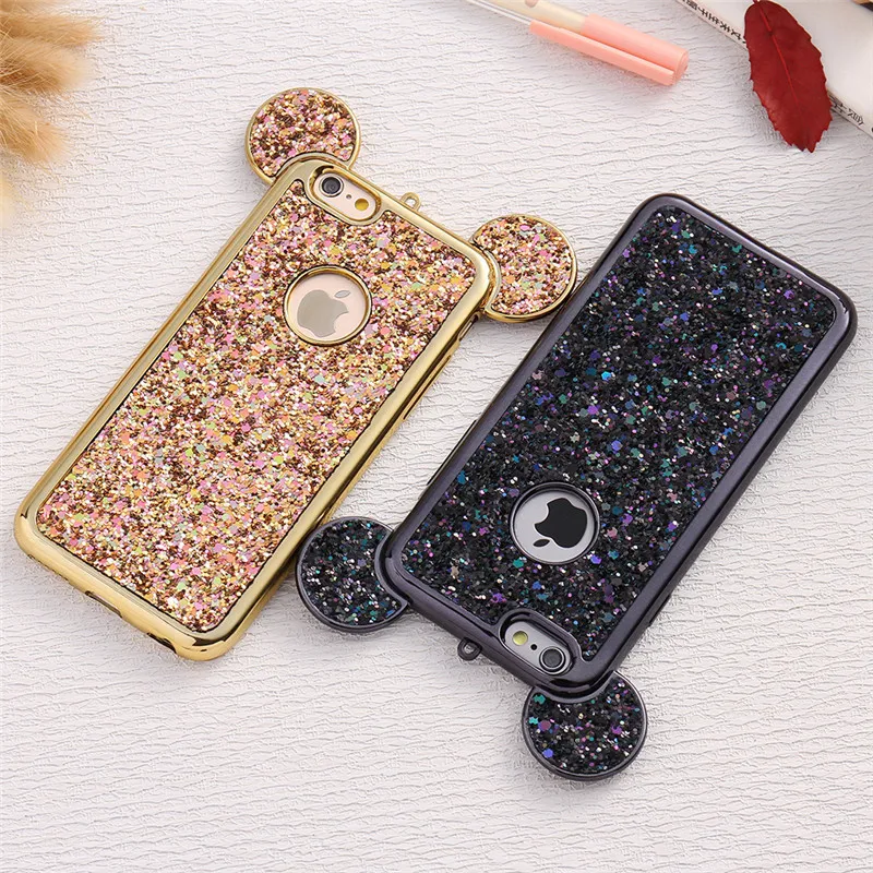 3D роскошный модный Мягкий чехол из ТПУ с мультяшными ушками для Samsung Galaxy S10 S9 S8 Plus S6