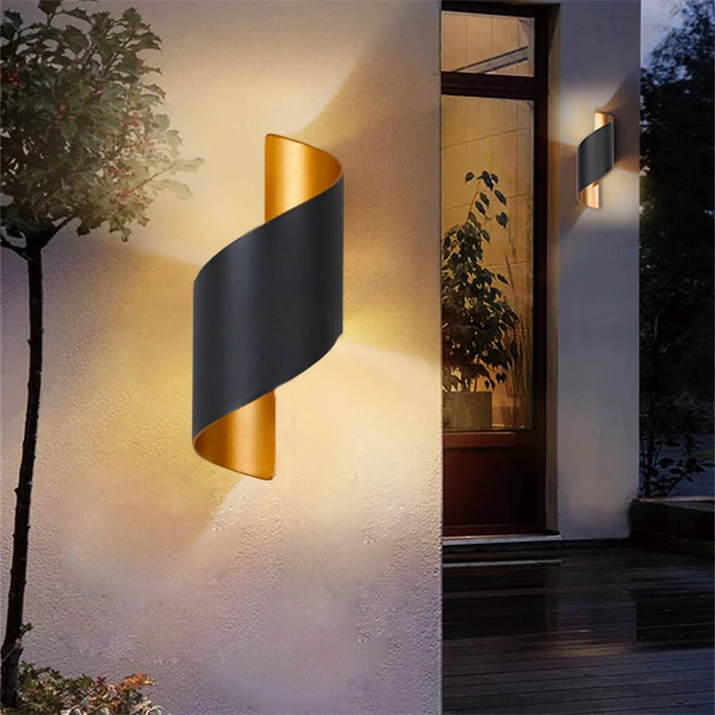 

Modern IP65 water proof dual head 10W led wall light house villa hotel store hallway balcony sconce wall lamps outdoor lighting
