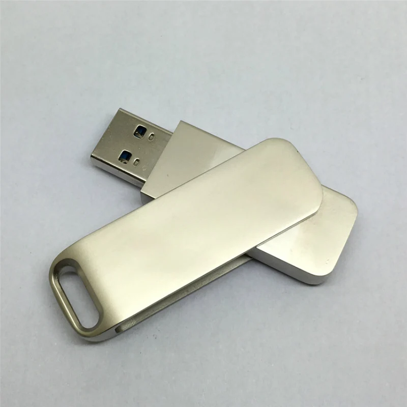 

Fashion Custom logo metal shape key Rotation usb flash drive pendrive 8GB 16gb 32GB 64GB steel Memory stick wedding gift USB3.0