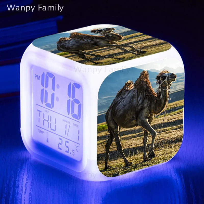 Цифровой светящийся будильник Desert Camel электронные часы с 7 светодисветодиодный