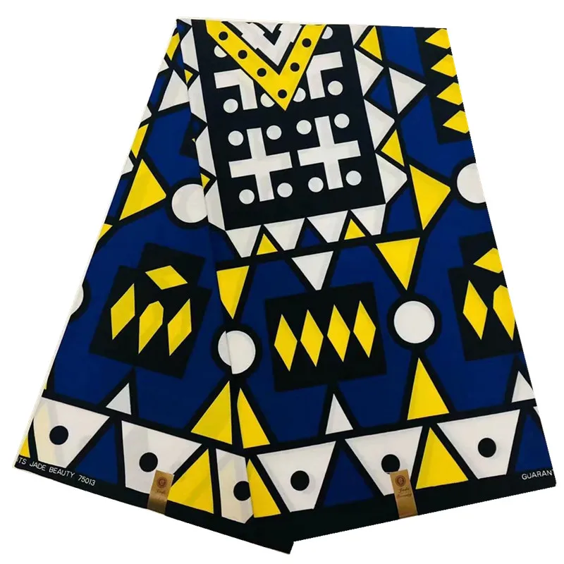 CS551104A9 Хлопковая ткань tissu africain восковая Ткань 6 ярдов африканская ткань Африканский Воск Анкара ткань для платьев - Цвет: CS551104A9