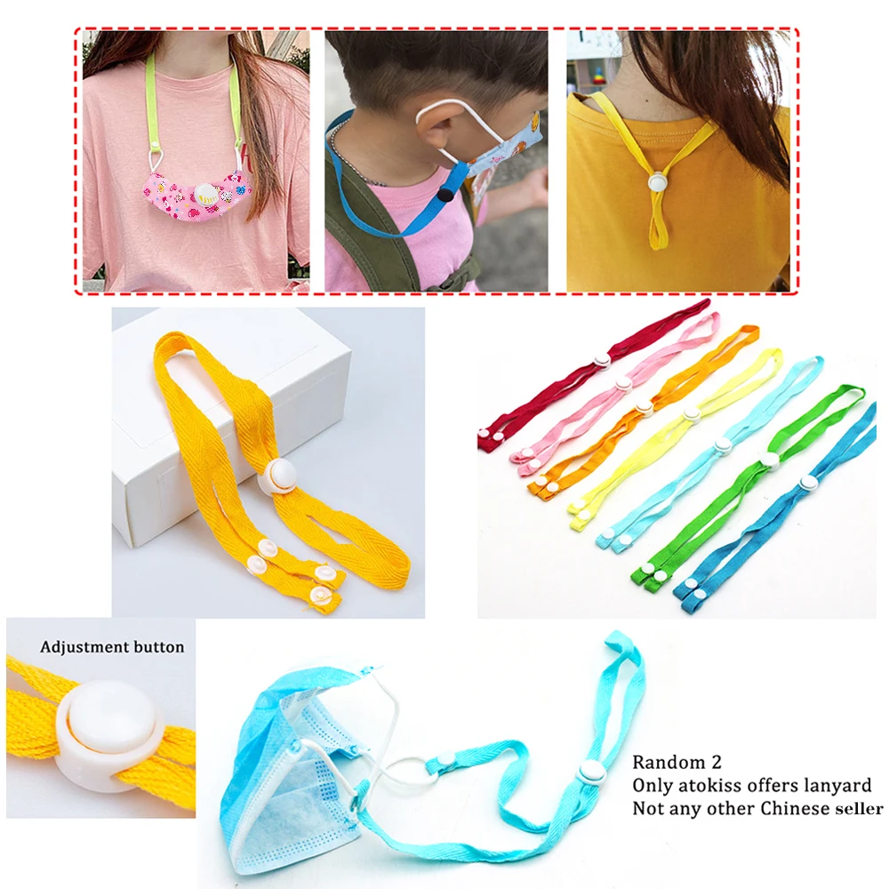 

Reusable Protective Masks with Lanyard for Kids Breathing Valve with Activated Carbon Filter Replaceable Filters Suitable
