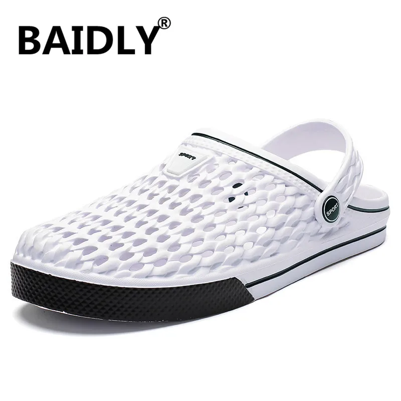 Новые мужские сандалии летние слиперы модные пляжные повседневные Слиперы на