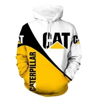 logotipo do carro caterpillar 3d jaqueta de corrida uniforme beisebol hoodie harajuku marca moda masculina oversized esporte pun
