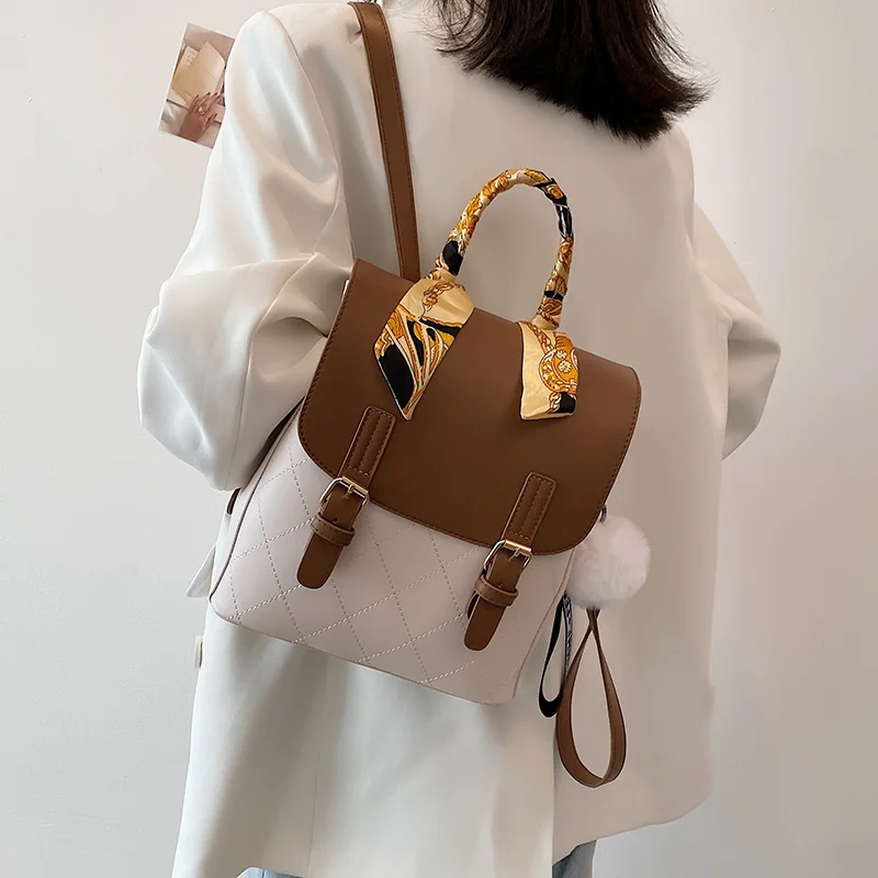 

Женский рюкзак из мягкой кожи, рюкзак для девочек-подростков, модная дорожная сумка, Женская трендовая Вместительная женская сумка, Женская...