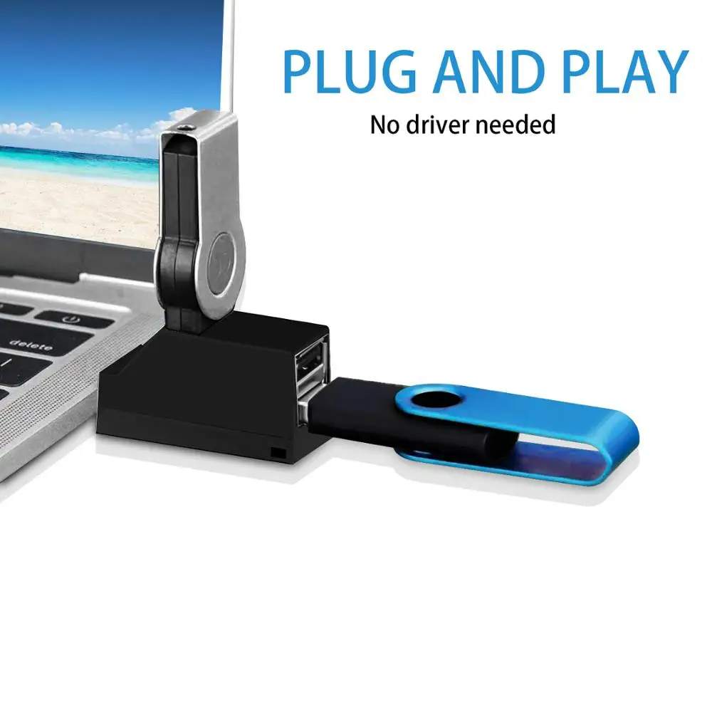Мини концентратор Fanshu USB 3 0 с портами для передачи данных совместимый компьютером