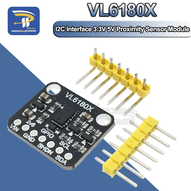 Модуль оптического датчика диапазона VL6180 VL6180X для интерфейса Arduino I2C 3 В 5