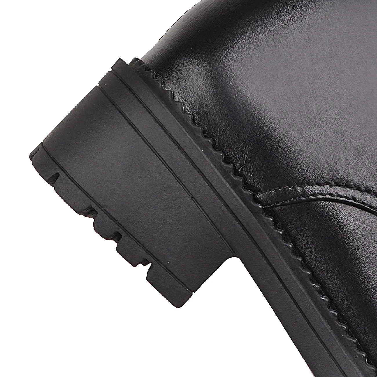 Женские высокие сапоги на шнуровке черные или белые до колена низком каблуке с