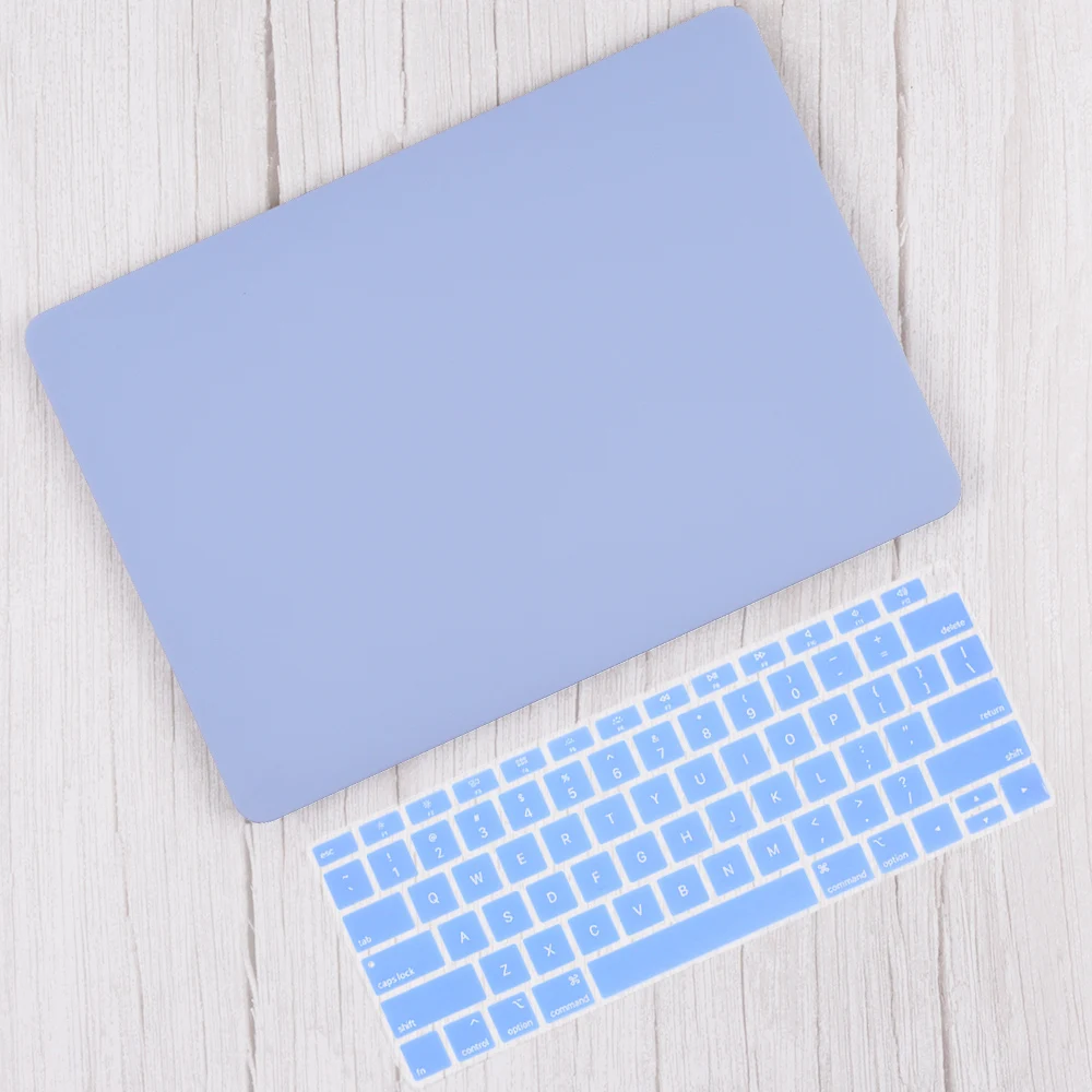 Xin-Blue Матовый и Кристальный жесткий чехол с клавиатурой для Macbook Pro 13 TouchBar A2159 Air 13 A1932 retina 11 12 13 15" - Цвет: Xin-Blue