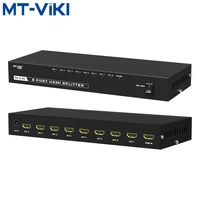 mt viki hdmi compatible splitter 8 in1out simultaneous output of the support 3d support hd4k2k with power mt sp148
