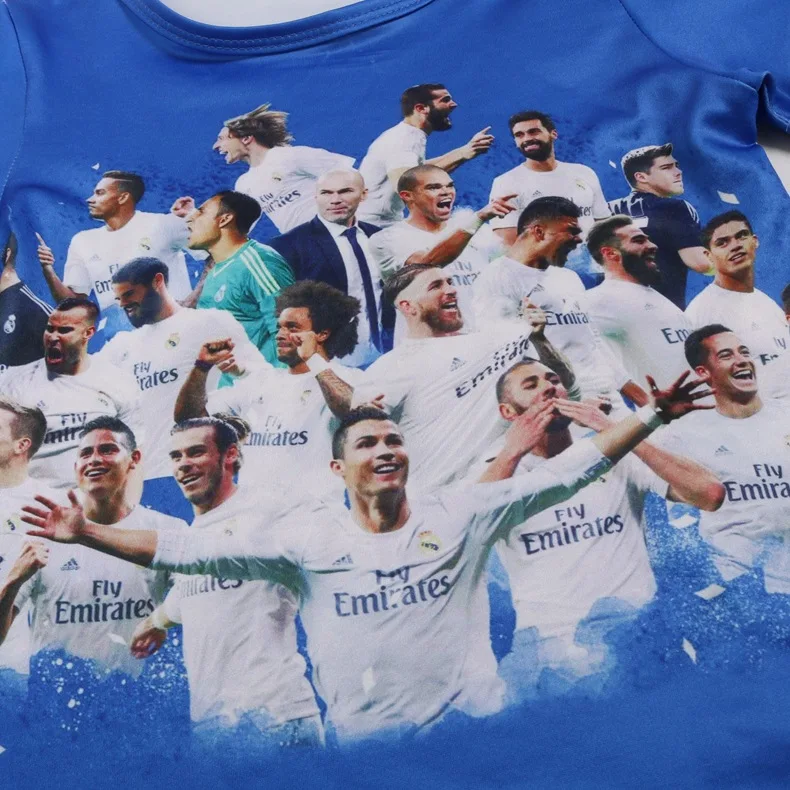 Футболка для маленьких мальчиков комплект костюм с мячом футболка изображением