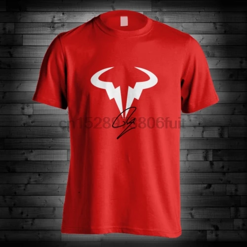 Футболка с логотипом Rafael Nadal RN Rafa теннисистка красного и синего цвета Camiseta