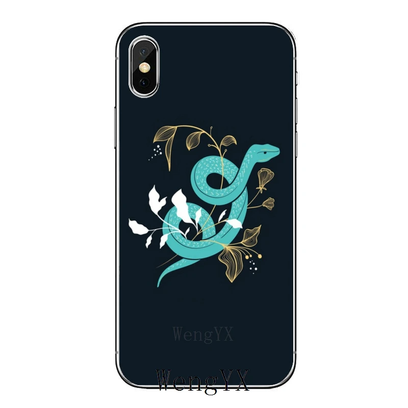 Футляр для телефона Fashion Brand Flower Snake Soft Silicone для iPhone 8 7 6 6S Plus 11 Pro XS Max XR X 5 5S SE 4S 4 iPod Touch.