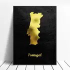 Картина на холсте Золотая карта, Португалия