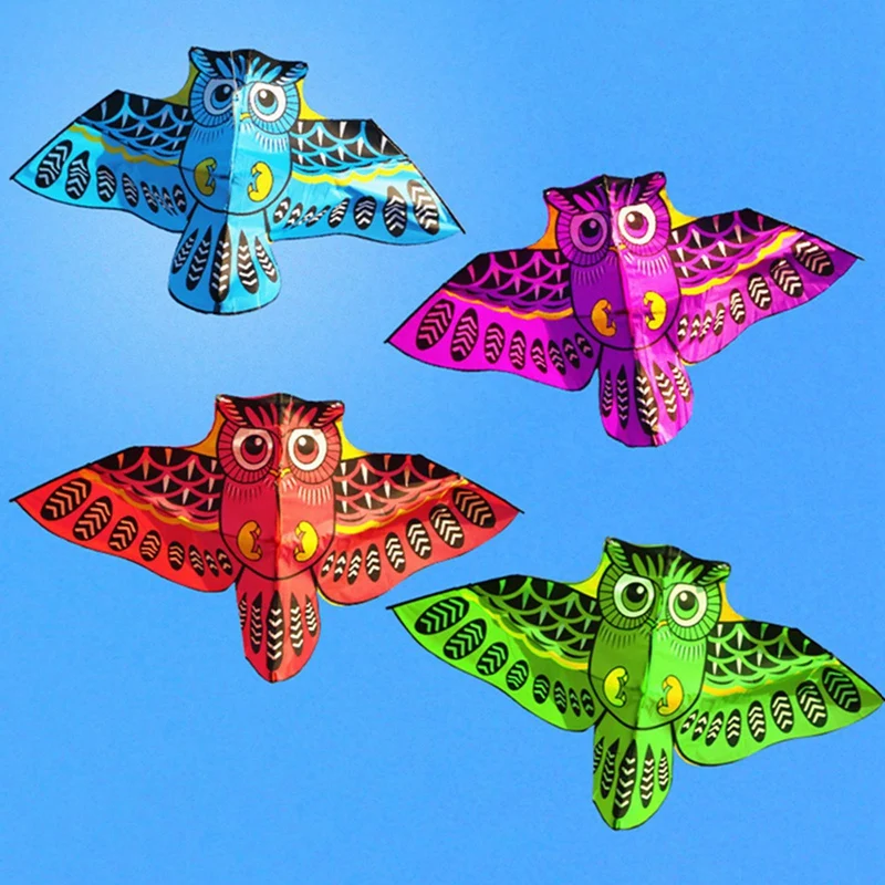 

New Cute Owl Ainimal Vivid Kite Single Line Breeze Outdoor Fun Sports Toy