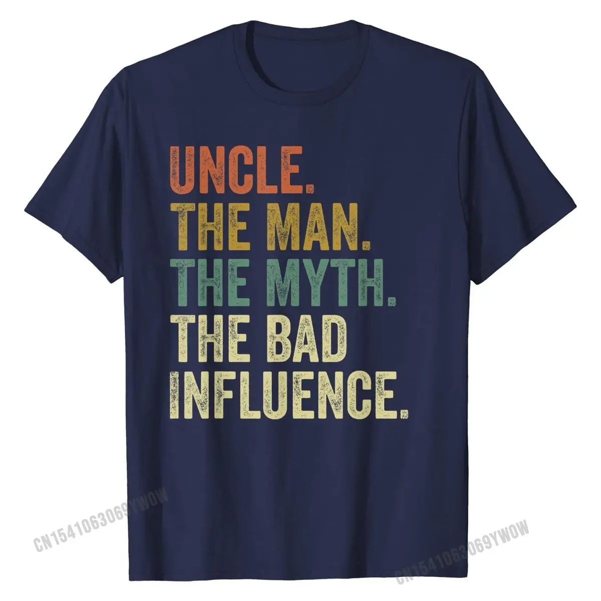 Мужская забавная винтажная смешная футболка с мифом о дяди мужчине плохое