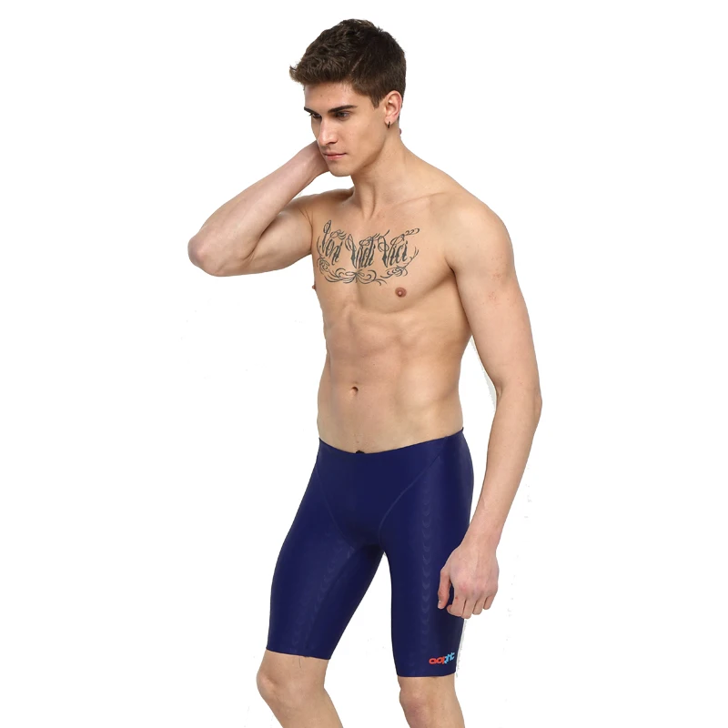 

Men's Competitive Water Repellent Shark Skin Jammer Swimsuit Boy Racing Sport Swimming Shorts Swim Brief Trunks Boxers Swimwear