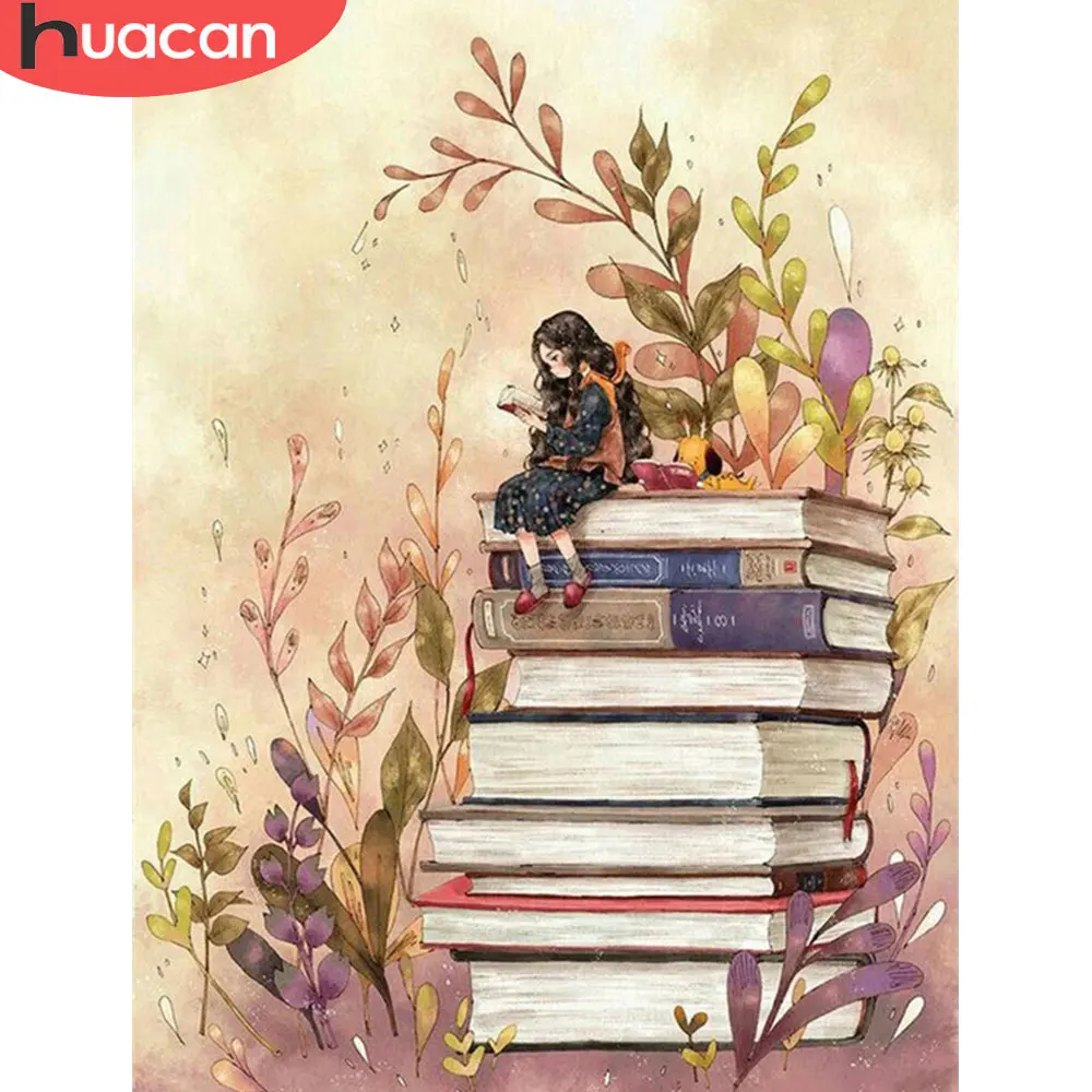 

Алмазная живопись HUACAN "сделай сам", пейзаж, мозаика, книжка, квадратная/круглая Алмазная вышивка, вышивка крестиком, портрет, стена художеств...