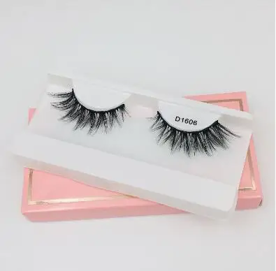 1pair 1606 NEW1/2/16 пар Накладные ресницы 3D норковые ресницы ручной натурального меха норки для макияжа толстый Поддельные Накладные ресницы с пушистым - Цвет: 1pair 1606