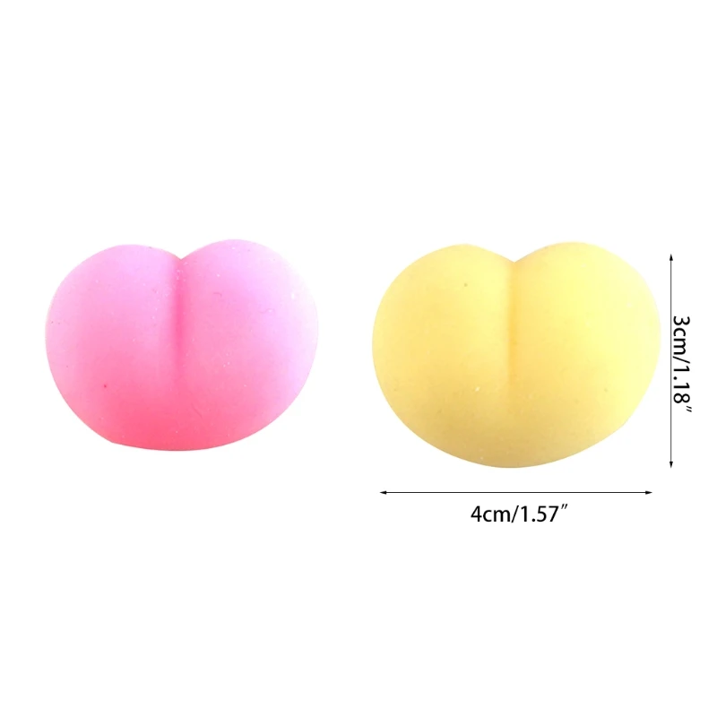 

10PCS Squishy Ball Anxiety Peach Decompression Toy Ball for Autism Stress Relief H055