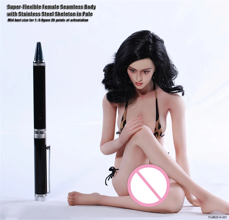 

In Stock 1/6th Super Flexible Female Seamless Body PLMB2014-S01 Pale S02 Suntan 12 Inch Action Figure Women Soldier Model Toy