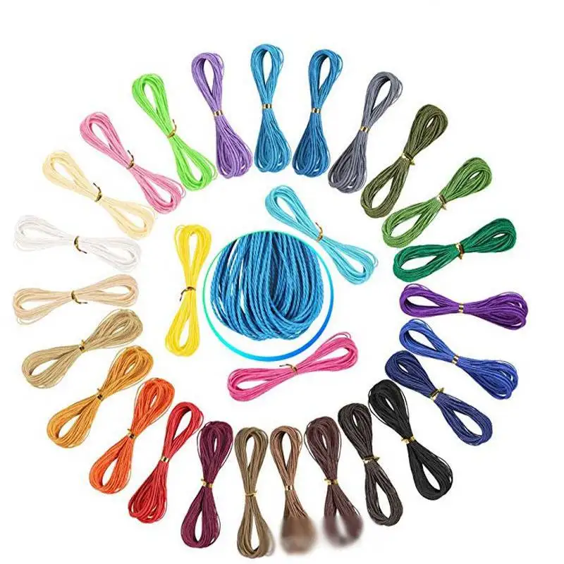 

Waxed Wax Thread Cord DIY Sewing Craft 160 Meter 1mm Leather Hand Stitching