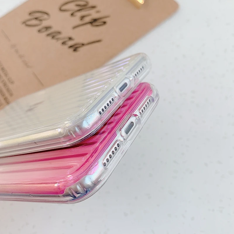 Для iPhone 6 6s 7 8 Plus 11 Pro X XS XR Max градиент цвета радуги голографическое зеркало