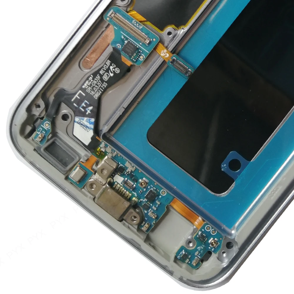 ЖК дисплей 100% дюймов с органическим светодиодом для SAMSUNG Galaxy S7 edge G935 G935F +