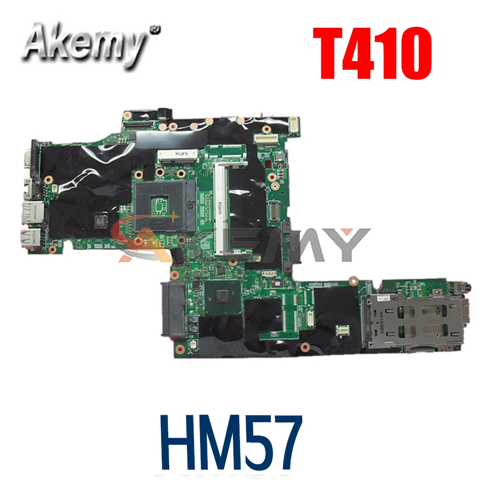 

Laptop motherboard For LENOVO ThinkPad T410 09A33-3 04W0507 60Y5716 63Y1487 75Y4068 HM57 N10M-NS-S-A3 Mainboard