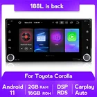 Автомобильная Мультимедийная система Все в одном на Android, радио, видеоплеер для Toyota Vios, Crown, Camry, Hiace, Previa, Corolla, RAV4