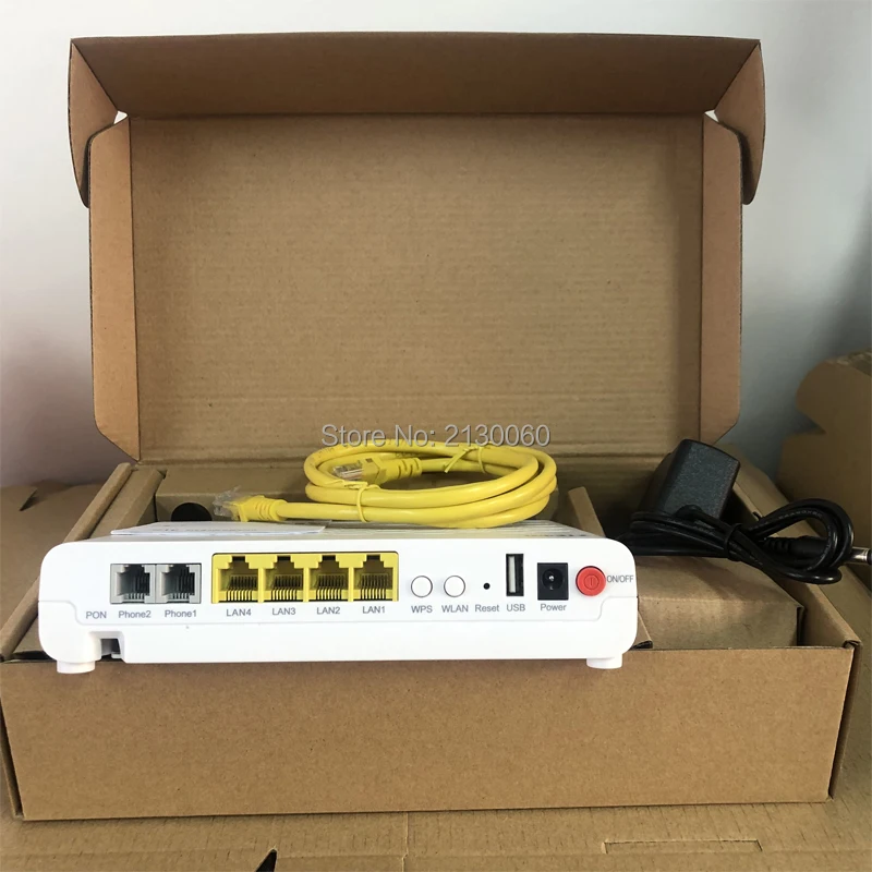 Новый ZTE F460 V5.0 Терминал EPON FTTH ONU ONT 4FE + 2TEL порты WIFI ПОРТ маршрута английская